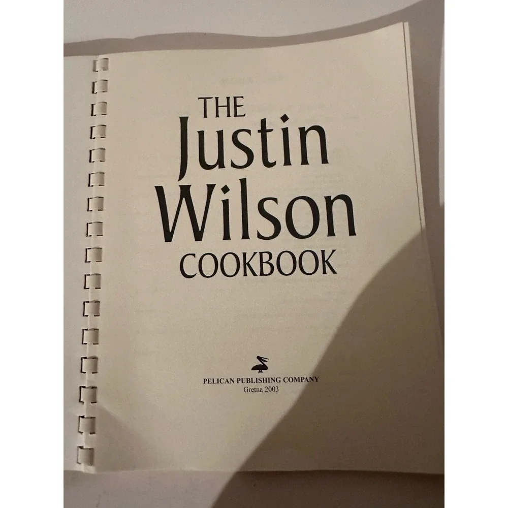 THE JUSTIN WILSON COOK BOOK Cajun VTG Excellent Condition Spiral Bound‎ PBS TV